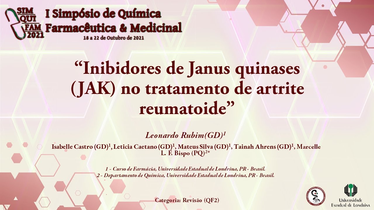 R-G-10: "Inibidores de Janus quinases (JAK) no tratamento de artrite reumatoide"