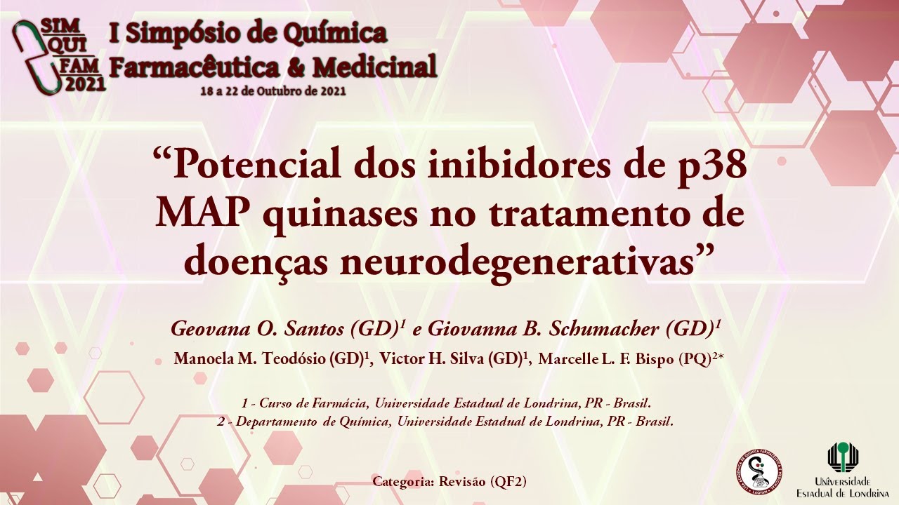R-G-12: "Potencial dos inibidores de p38 MAP quinases no tratamento de doenças neurodegenerativas"